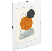 Cadre photo sans bordure verre anti-reflet 28x35 cm
