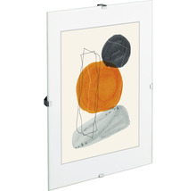 Cadre photo sans bordure verre anti-reflet 24x30 cm