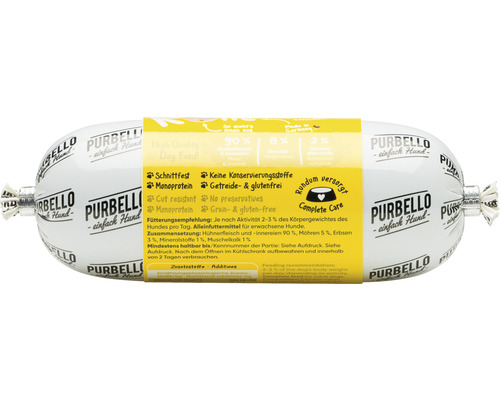 PurBello, rouleau de nourriture pour chiens, aliment complet pour chiens