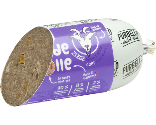 PurBello Rouleau pour chien à la chèvre, carottes et herbes