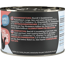 Lucky Lou Aliments complets pour chats Boeuf Composition