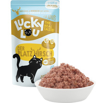 Lucky Lou nourriture pour chats volaille et cerf avec pomme