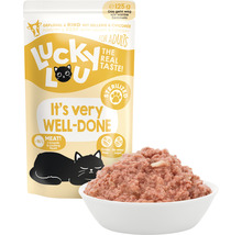 Lucky Lou nourriture pour chats volaille et bœuf avec céleri et chicorée pour chats adultes