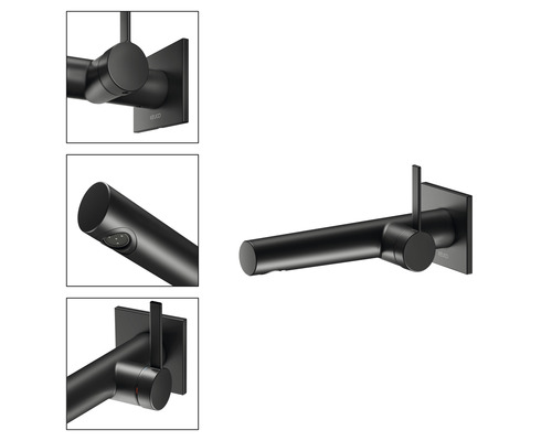 Robinet mural pour salle de bains avec levier de commande