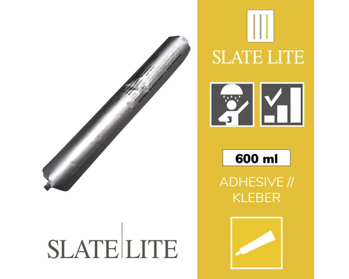 Colle monocomposant Slate-Lite Extreme Bath sachet tubulaire de 600 ml