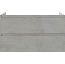 Waschtischunterschrank Pelipal Xpressline 4035 BxHxT 86 x 48,2 cm x 43,5 cm Frontfarbe grau 4035.038602