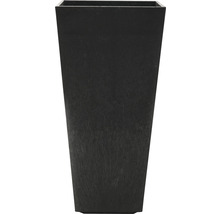 Haut pot de fleurs de forme carrée