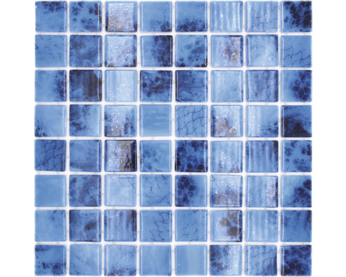 Glasmosaik VP56385PUR Quadrat ECO OLYMPIC38 PUR 31,6x31,6cm Quadratisches Mosaikfliesenmuster aus Glas