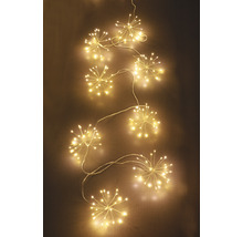 Feu d'artifice LED guirlande lumineuse Lafiora 500 LED 9,5 m + alimentation 5 m couleur d'éclairage blanc chaud avec minuterie et variateur