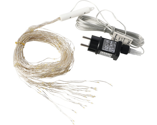 Guirlande lumineuse LED avec prise et nombreuses petites lampes