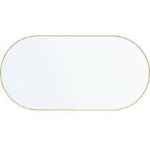 Miroir de salle de bains miroir Cordia OVAL LINE 50 x 100 cm or