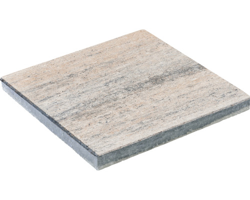 Dalle de terrasse en béton iStone Pure calcaire coquillier 60 cm x 60 cm x 4 cm Dalle de pavage carrée en béton