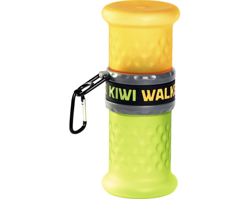 Futter und Trinknapf Kiwi Walker 23,7 x 9,5 cm orange grün für unterwegs 750 + 500 ml