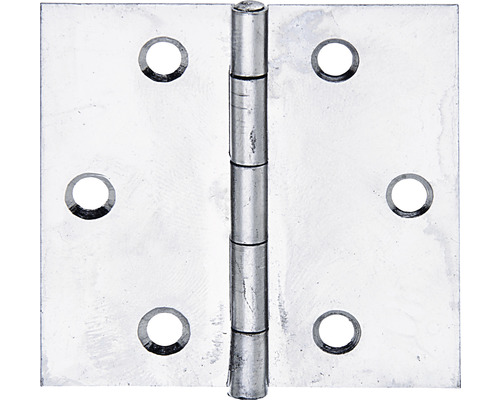 Charnière carrée avec tige en acier inoxydable rivetée 51 x 51 mm acier inoxydable