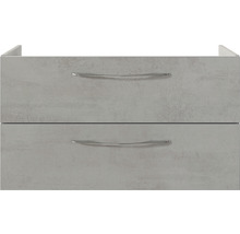 Waschtischunterschrank Pelipal Xpressline 4035 BxHxT 86 x 48,2 cm x 43,5 cm Frontfarbe grau 4035.038601