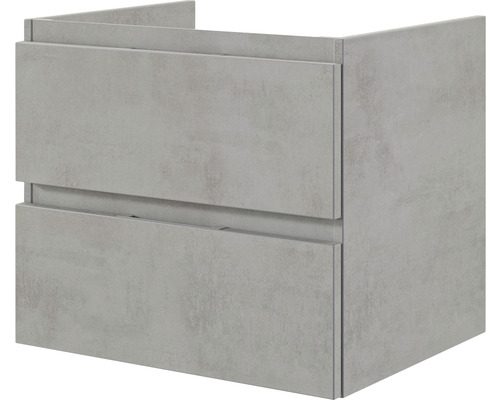 Meuble sous-vasque Pelipal Xpressline 4035 couleur de façade gris 56 x 48,2 x 43,5 cm 4035.035602