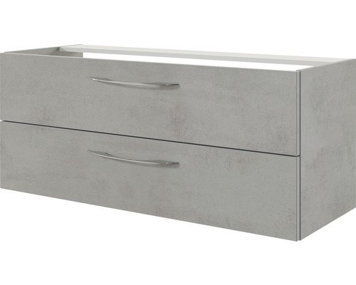 Meuble sous-vasque Pelipal Xpressline 4035 couleur de façade gris 116 x 48,2 x 43,5 cm 4035.031101