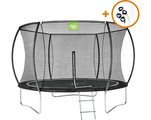 Trampoline EXIT Tiggy junior avec filet de sécurité ø140cm - noir