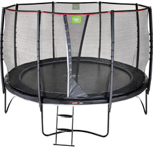 Trampoline avec filet de sécurité et échelle