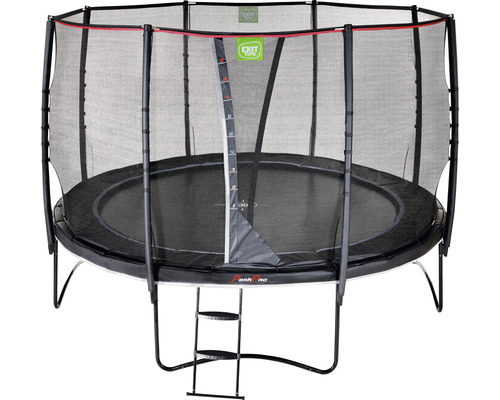 Trampoline avec filet de sécurité et échelle
