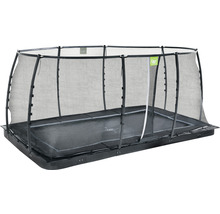 Rechteckiges Trampolin mit Sicherheitsnetz