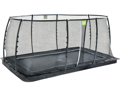 Rechteckiges Trampolin mit Sicherheitsnetz