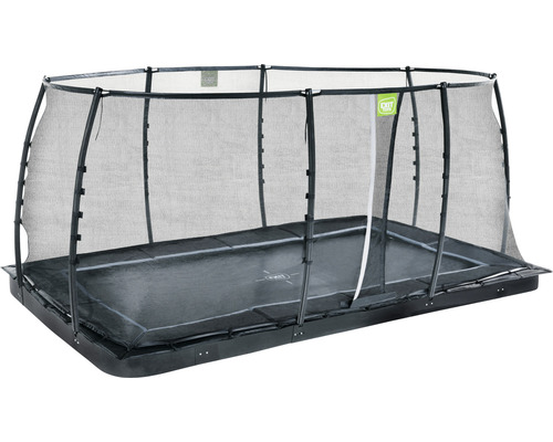 Rechteckiges Trampolin mit Sicherheitsnetz