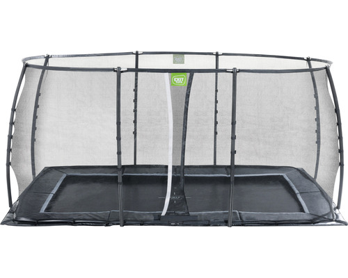 Rechteckiges Gartentrampolin mit Sicherheitsnetz