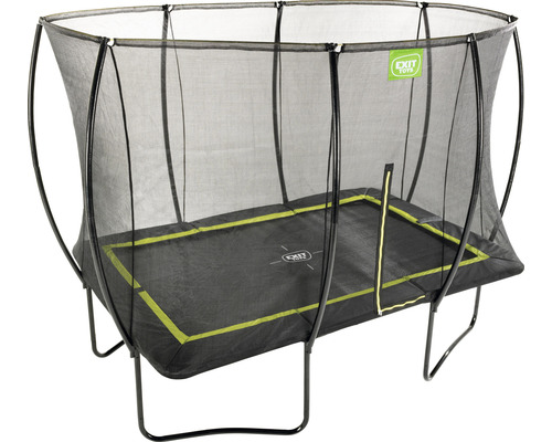 Trampoline de jardin rectangulaire avec filet de sécurité