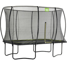 Trampoline de jardin rectangulaire avec filet de sécurité