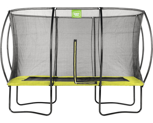Trampoline de jardin rectangulaire avec filet de sécurité