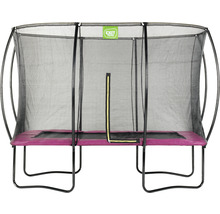 Trampoline de jardin rectangulaire avec filet de sécurité