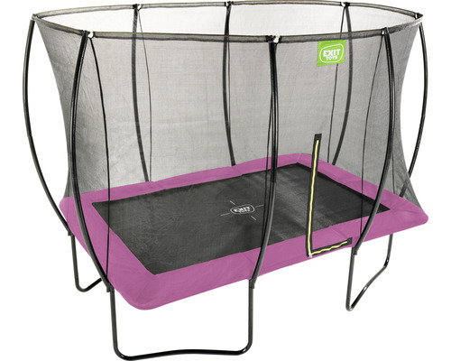 Trampoline de jardin rectangulaire avec filet de sécurité