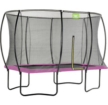 Trampolin EXIT Silhouette mit Sicherheitsnetz 244x366 cm rosa
