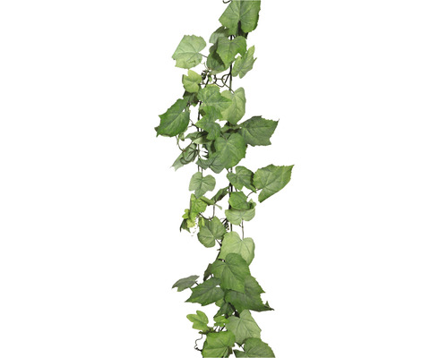 Plante artificielle guirlande de feuilles de vigne hauteur : 165 cm vert