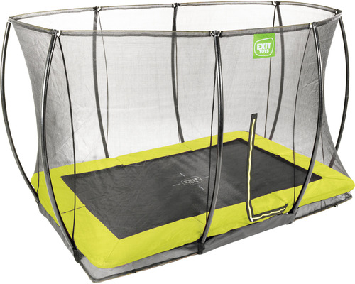 Trampoline de jardin rectangulaire avec filet de sécurité
