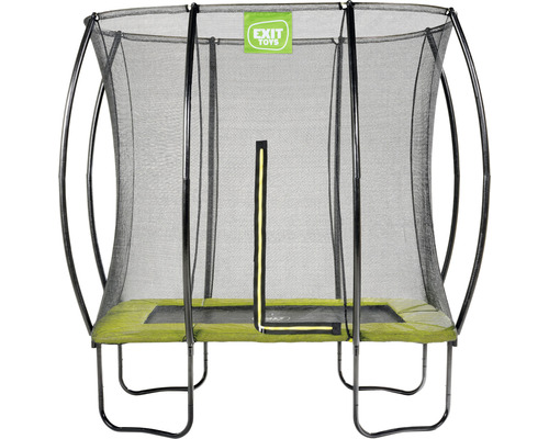 Trampoline EXIT Silhouette avec filet de sécurité 254 x 153 cm vert