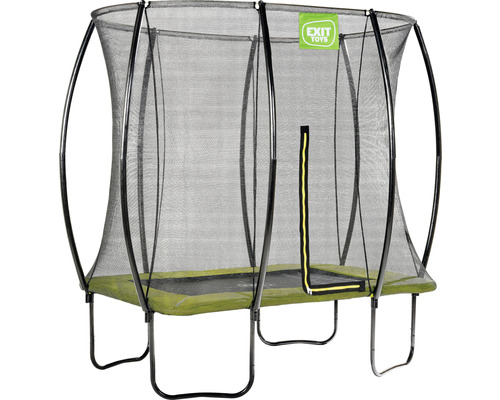 Trampoline de jardin rectangulaire avec filet de sécurité