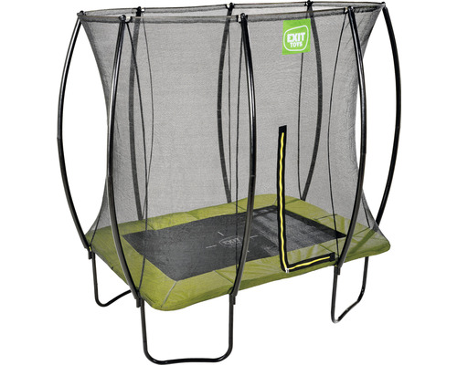Trampoline de jardin rectangulaire avec filet de sécurité