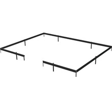 Fondations Juliana Grand Oase 25,6 m² 583 x 439 cm noir