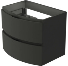 Meuble sous-vasque Baden Haus Vague couleur de façade graphite mat mat 69 x 55 x 52 cm 55085