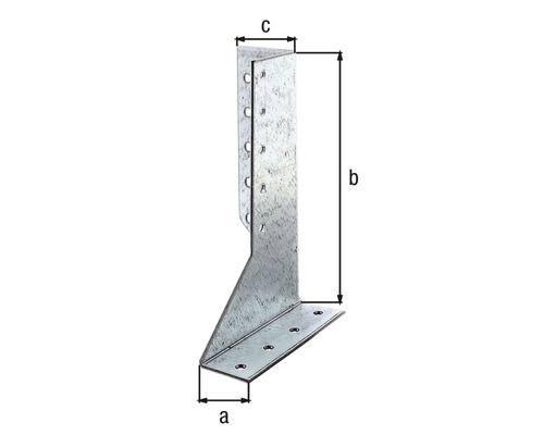 Support de poteau avec indications de dimensions