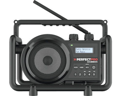 Radio de chantier PerfectPro DABBOX, réception DAB+ et UKW