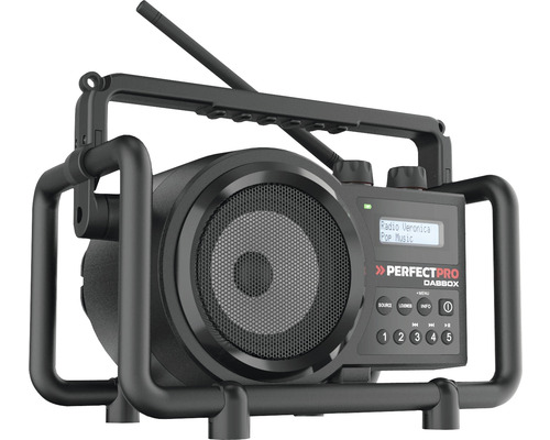 Radio de chantier Perfectpro DABBOX avec antenne