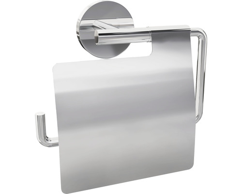 Dérouleur de papier toilette REIKA SAKU avec couvercle chrome brillant Porte-papier toilette avec couvercle