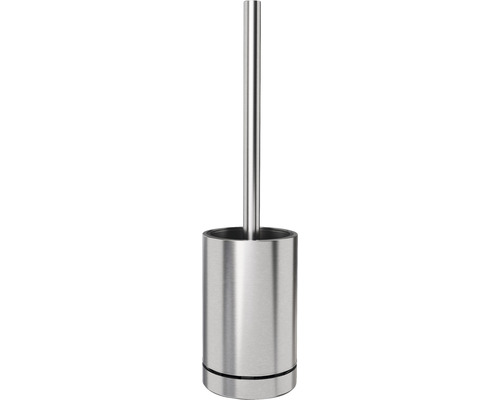 Ensemble brosse WC REIKA SAKU sur pied tête de brosse WC en silicone acier inoxydable brossé Garniture de brosse en acier inoxydable pour la salle de bain