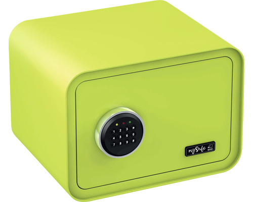 Coffre-fort à poser Basi mySafe 350 vert avec serrure électronique