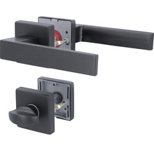 Poignée de porte et bouton tournant pour portes intérieures