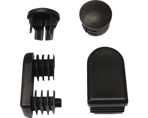 Pièce de rechange embouts de pieds lot de 4 Acamp Ø 27 mm noir