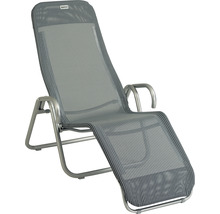 Chaise de jardin avec dossier et accoudoirs réglables